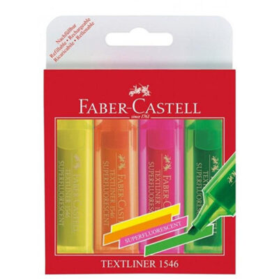 Faber-Castell Markeri 4 kom Superfluorescent