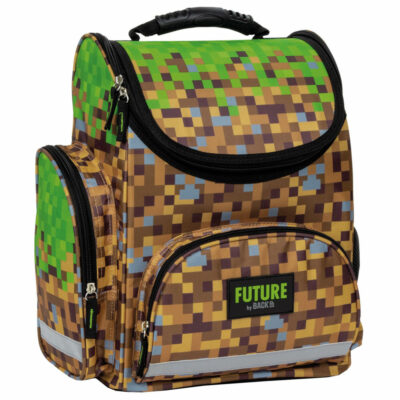 Ergonomska školska torba s Minecraft uzorkom DF29
