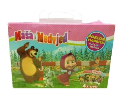 Maša i Medvjed Set 4 DVD-a i figurica 52202