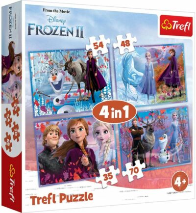 Disney Frozen 2 4u1 Puzzle Trefl - Putovanje u nepoznato