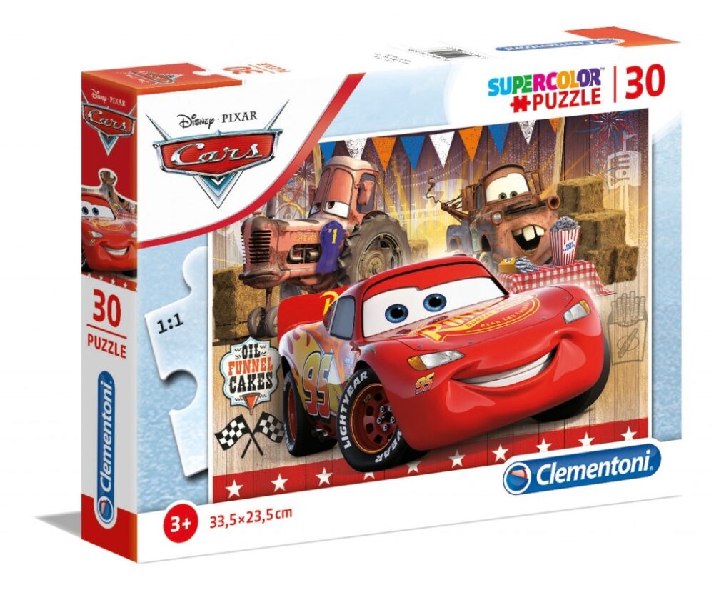 Disney Pixar Cars 30 kom Puzzle Auti Supercolor Clementoni 20255