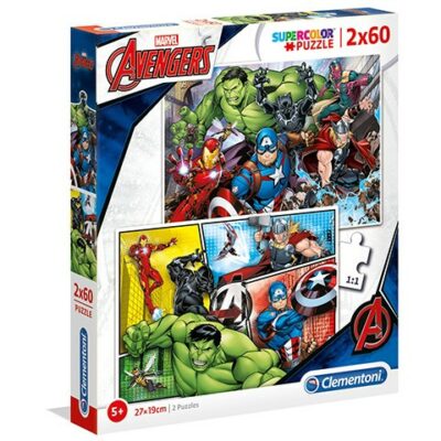 Marvel Avengers puzzle 2x60 kom Supercolor Clementoni