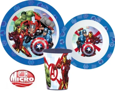 Marvel Avengers set za jelo 3 dijela - čaša, zdjelica, tanjur 11128