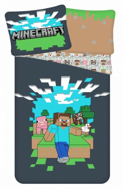 Minecraft posteljina 140x200 cm, 70x90 cm 03274