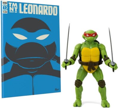 Comic Book Leonardo Exclusive BST AXN x IDW Teenage Mutant Ninja Turtles akcijska figura 13 cm The Loyal Subjects