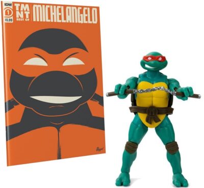 Comic Book Michelangelo Exclusive BST AXN x IDW Teenage Mutant Ninja Turtles akcijska figura 13 cm The Loyal Subjects