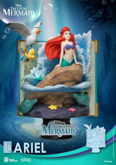 Disney Story Book Series D-Stage PVC Diorama Ariel New Version 15 cm figura Beast Kingdom DS-079