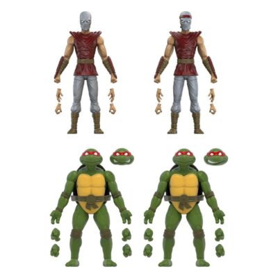 Mirage Comics Foot Soldiers & Turtles Exclusive 4-Pack Teenage Mutant Ninja Turtles BST AXN akcijske figure 13 cm The Loyal Subjects