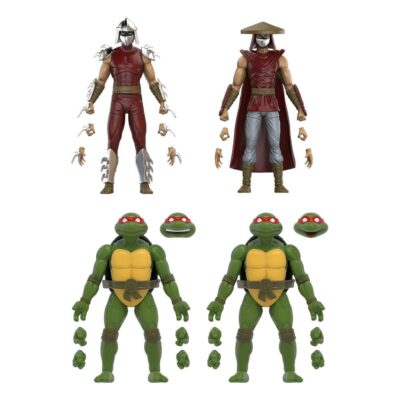 Mirage Comics Shredder & Turtles Exclusive 4-Pack Teenage Mutant Ninja Turtles BST AXN akcijske figure 13 cm The Loyal Subjects
