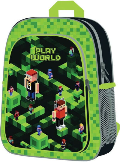 Vrtićki ruksak s Minecraft uzorkom Play World 30x24x10 cm