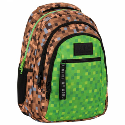 Školska torba ruksak s Minecraft uzorkom Back Up 42x30x20 cm