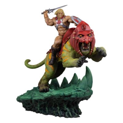 Deluxe Statue Classic He-Man and Battlecat 59 cm Masters of the Universe Tweeterhead