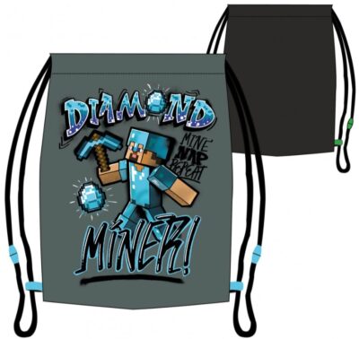 Minecraft vrećica za papuče – sportska torba Diamond Miner 34321
