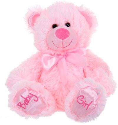 Plush Bear Baby Pink 28cm
