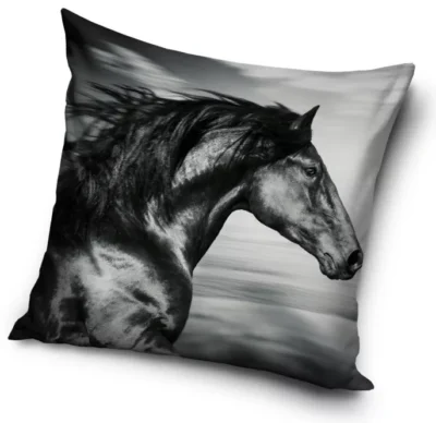 Jastučnica Konj crno-bijela 40x40 cm 01055