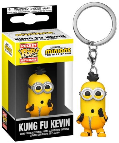 Kung Fu Kevin Pocket POP! Keychain Vinyl privjesak 4 cm Minions The Rise of Gru Funko 47798