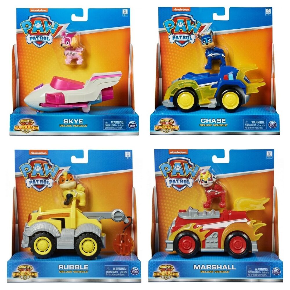 Paw Patrol Mighty Pups Deluxe vozilo Psići u ophodnji SORT