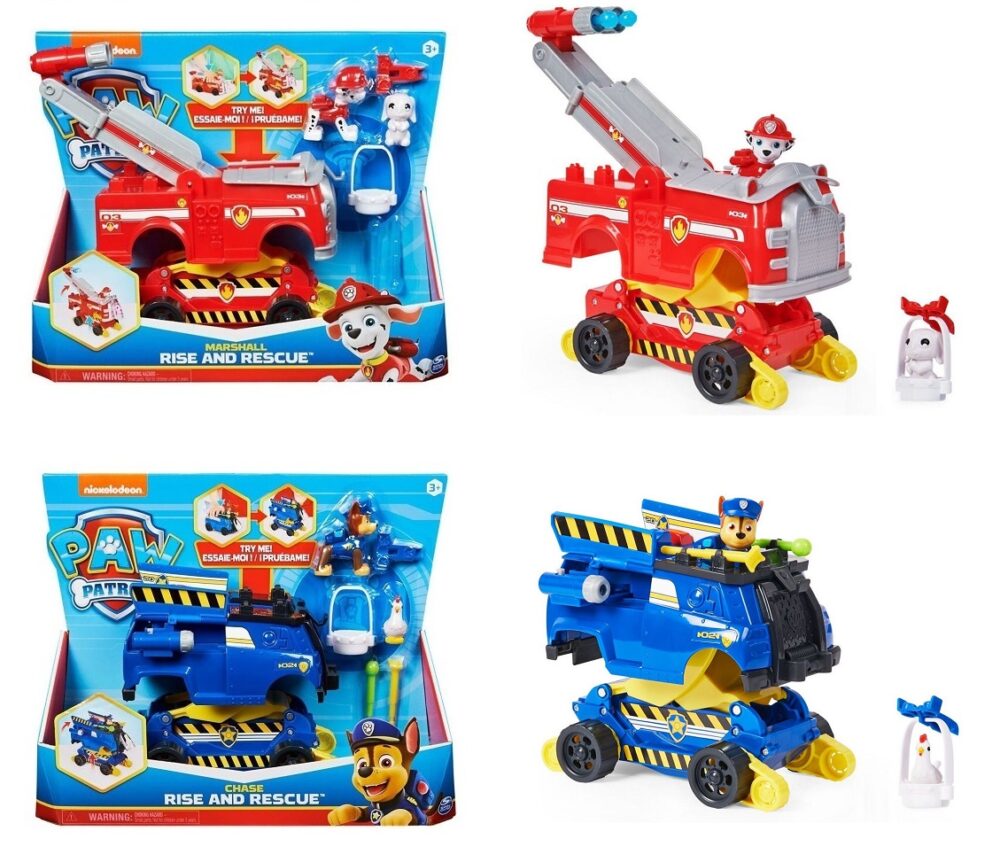 Paw Patrol Rise and Rescue vozilo i figura SORT