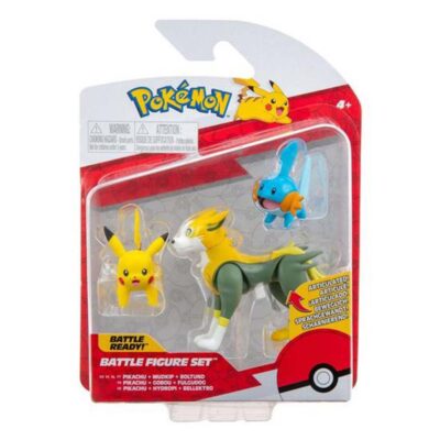 Pokemon Battle Figure Set Pikachu & Mudkip & Boltund akcijska figura