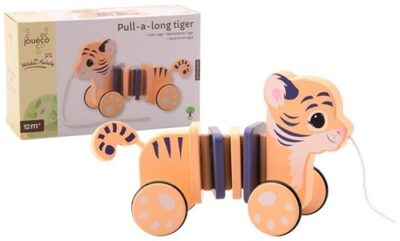Pull-a-long Tigar 26x10x15cm Jouéco® - The Wildies Family Wooden