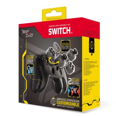 Steelplay Wireless Customizable Controller + 2 Cases Switch