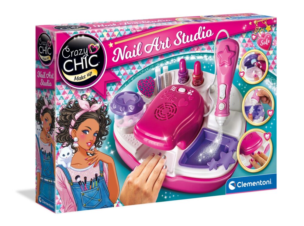 Crazy Chic Nail Art Studio Clementoni set za ukrašavanje noktiju