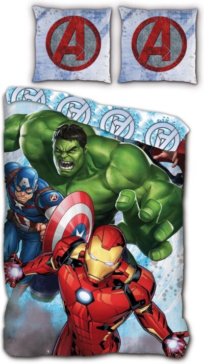 Marvel Avengers posteljina 140x200 cm, 65x65 cm 81526