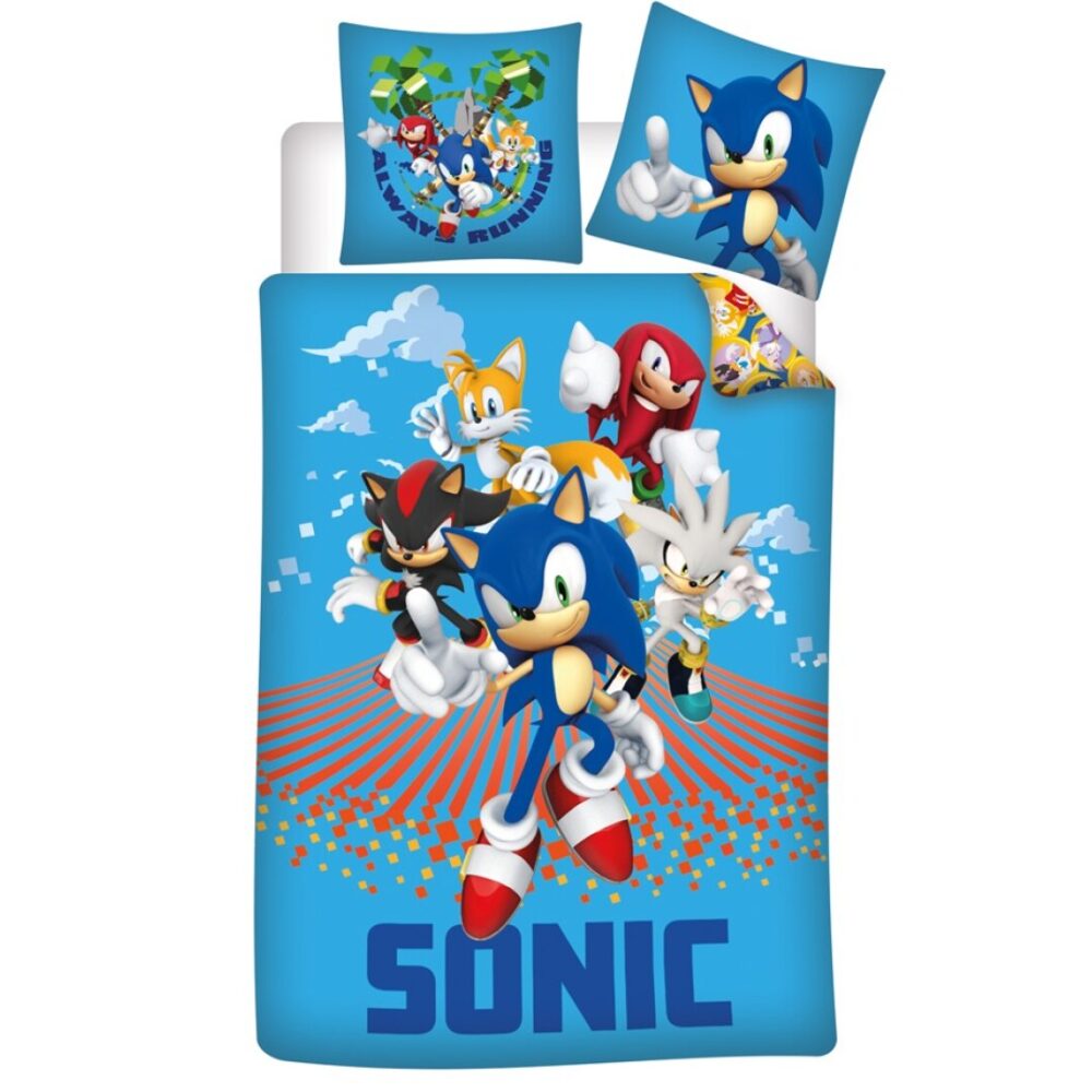 Sonic posteljina 140×200, 70x90 cm Always Running 13384