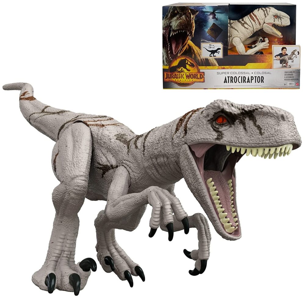 Jurassic World Dominion Super Colossal Atrociraptor HFR09 akcijska figura 93 cm