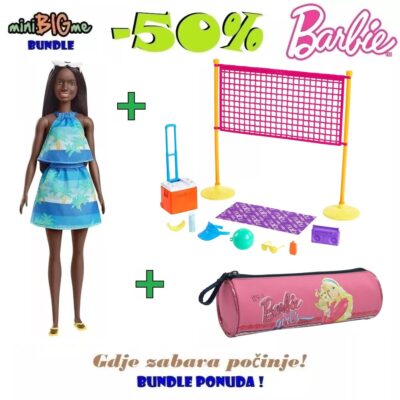 BUNDLE Barbie Loves The Ocean set za odbojku + lutka + pernica
