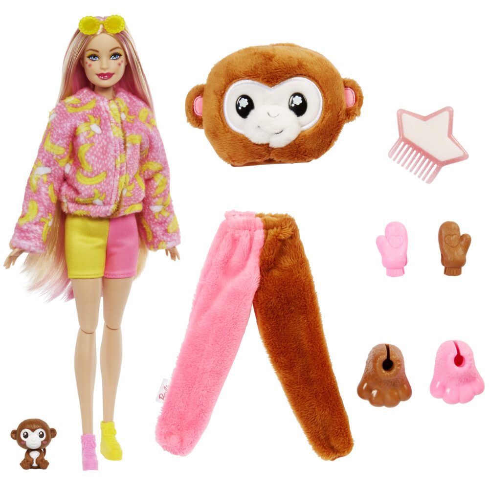 Barbie lutka Cutie Reveal Majmun HKR01