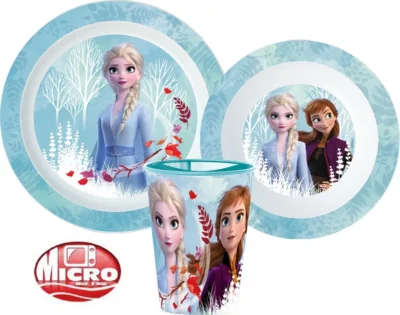 Disney Frozen set za jelo 3 dijela - čaša, zdjelica, tanjur 11131