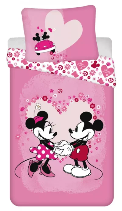 Disney Mickey and Minnie Love posteljina 140x200 cm, 70x90 cm 59527