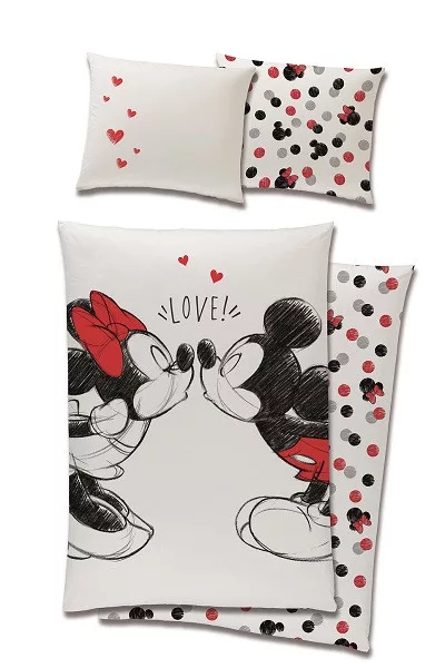 Disney Minnie i Mickey posteljina 140×200 cm, 70×90 cm 00990