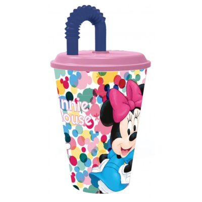 Disney Minnie plastična čaša sa slamkom 430 ml 51130