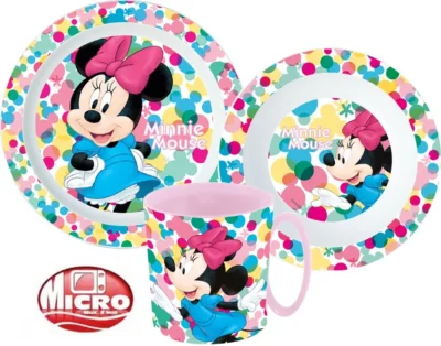 Disney Minnie set za jelo 3 dijela - šalica, zdjelica, tanjur 22240