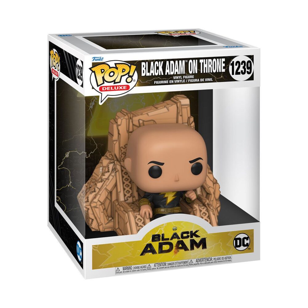 Funko Pop Deluxe Black Adam on Throne Vinyl figura 9 cm 64187