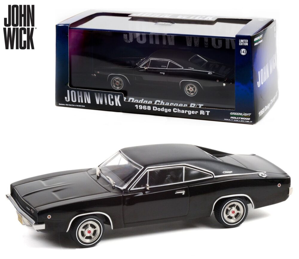 John Wick Dodge Charger R/T 1968 Die-Cast automobil 1/43 Greenlight