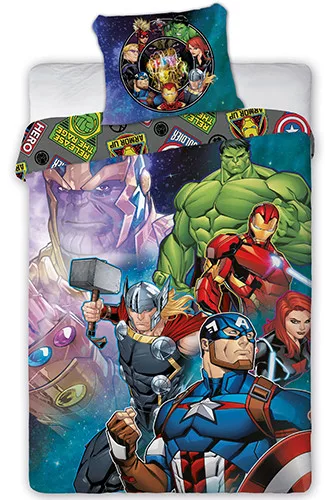 Marvel Avengers posteljina 140×200 cm, 70×90 cm 90711