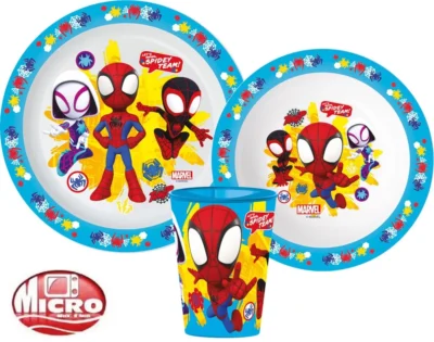 Marvel Spider-Man set za jelo Spidey 3 dijela - čaša, zdjelica, tanjur 11152