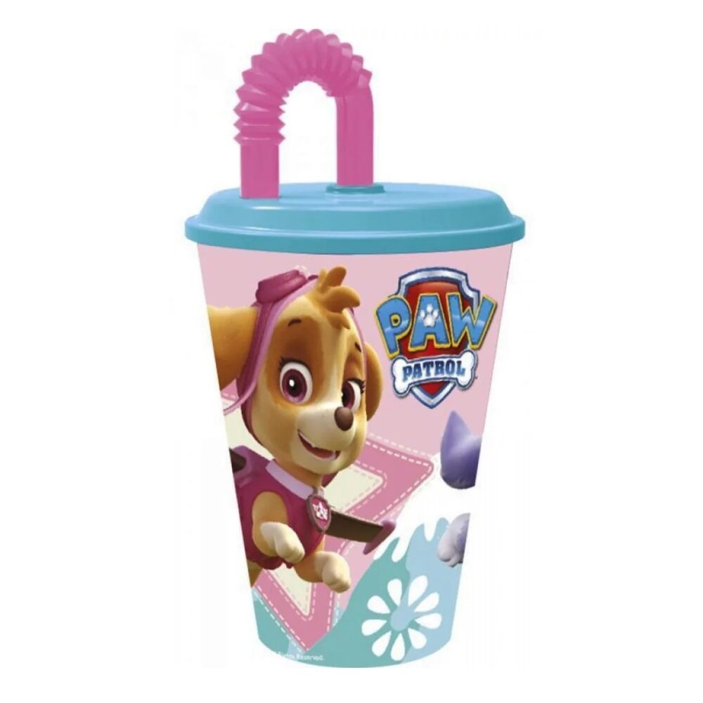 Paw Patrol Girls plastična čaša sa slamkom 430 ml 86730