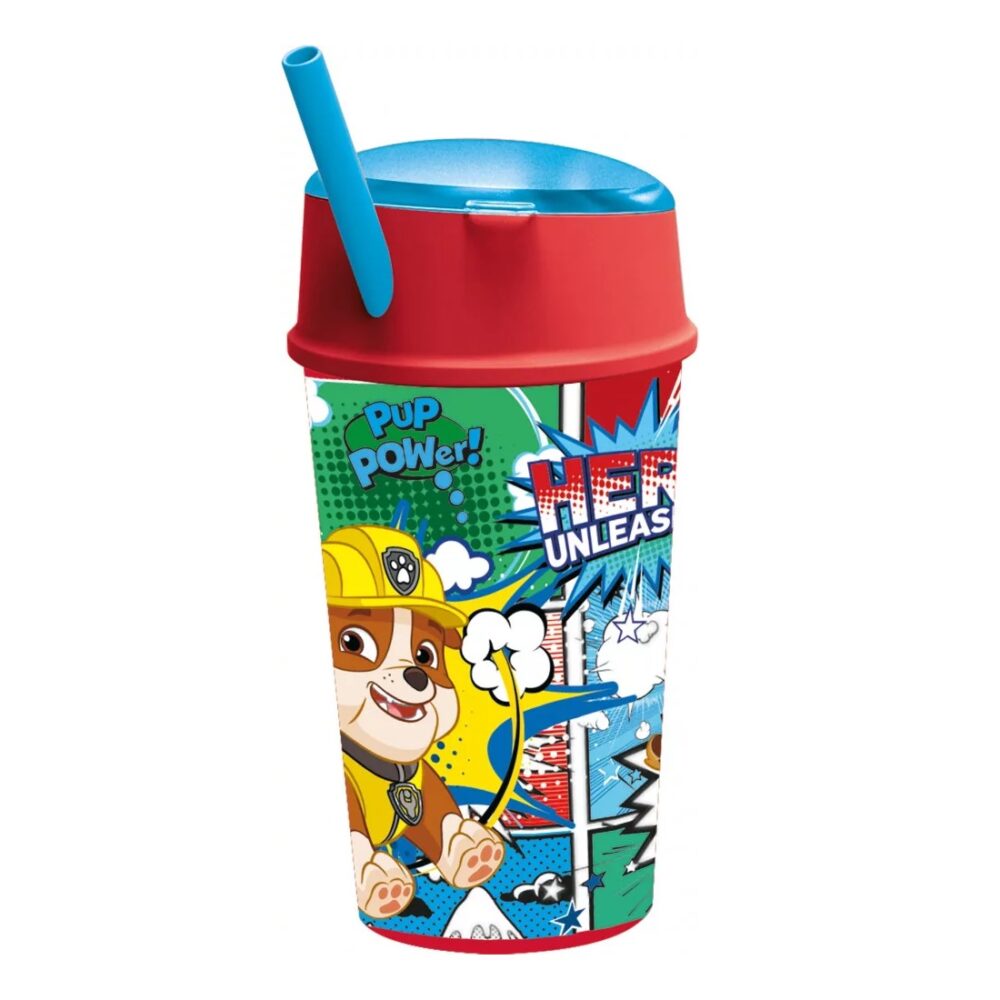 Paw Patrol plastična čaša sa slamkom Snack-Box 400 ml 18901