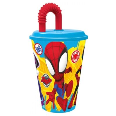 Spider-Man Spidey plastična čaša sa slamkom 430 ml 15080