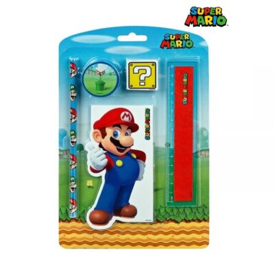 Super Mario pisaći set 5 dijelova 68044