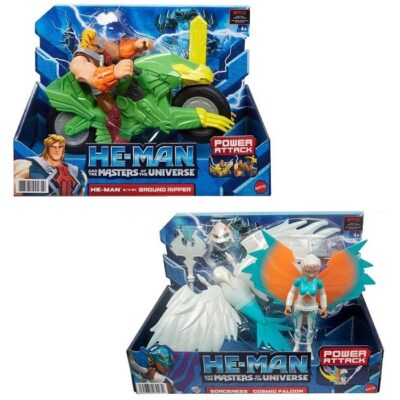 Bundle He-Man Ground Ripper & Sorceress Cosmic Falcon He-Man and the Masters of the Universe Power Attack Action Figure HBL47