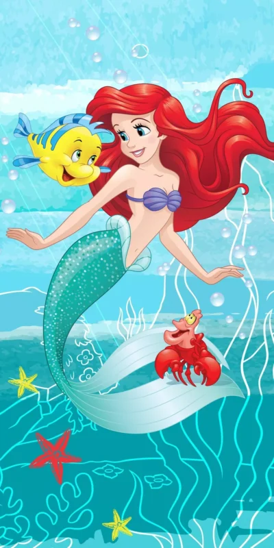 Disney Little Mermaid ručnik za plažu 70x140 cm 32213