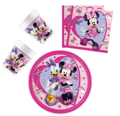 Disney Minnie Mouse Party set 36 komada - tanjuri, čaše, salvete 00034