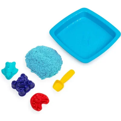 Kinetički pijesak Sanbox set pješčanik Kinetic Sand plavi 454 g