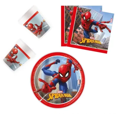 Marvel Spider-Man Party set 36 komada - tanjuri, čaše, salvete 00051