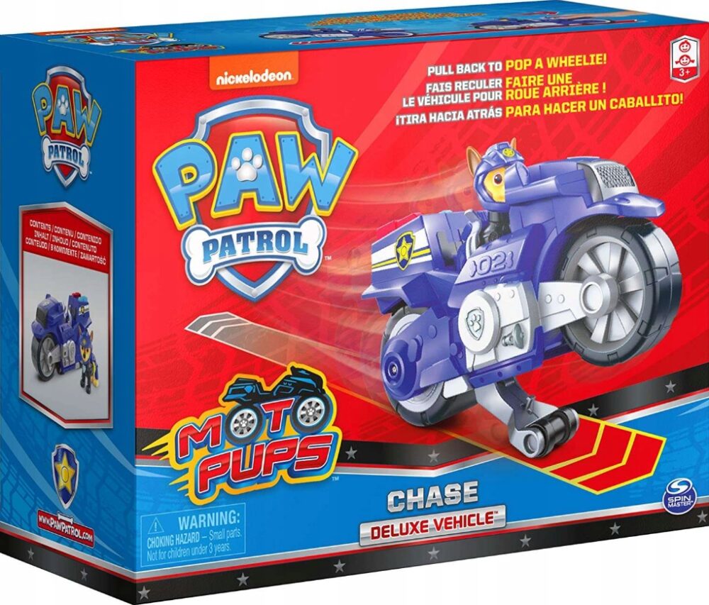 Paw Patrol Moto Pups Chase Deluxe Vehicle Pull Back motocikl 6060224